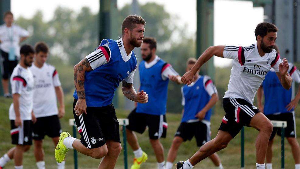 El Real Madrid realiza su primera sesión de entrenamiento en Michigan