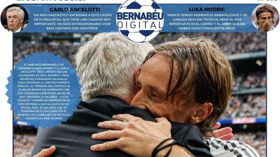 La despedida de Modric y Ancelotti, protagonista de la portada BD
