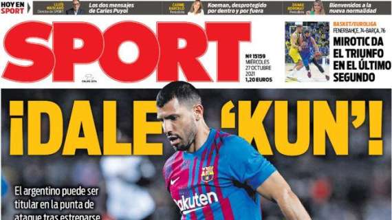 PORTADA | Sport: "Ancelotti deja claro que Hazard ya es suplente"