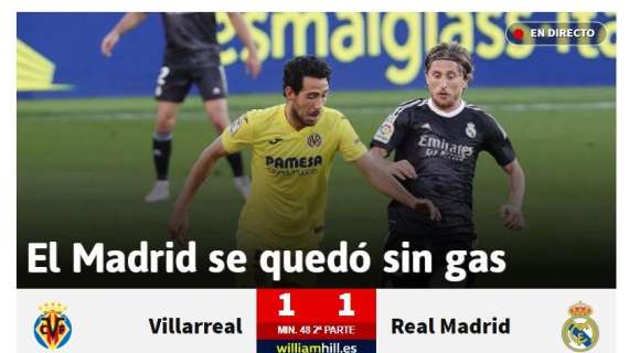 AS: "El Madrid se quedó sin gas"