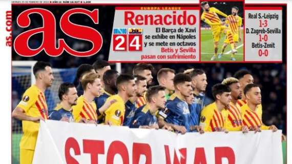 PORTADA | As: "Guerra a la guerra"