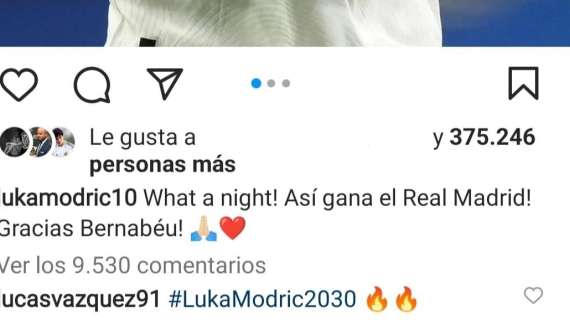 Lucas Vázquez pide la renovación de Modric hasta 2030