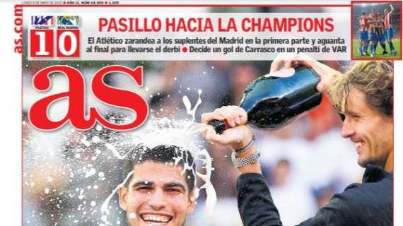 PORTADA | As: "Pasillo hacia la Champions"