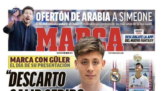 PORTADA | Marca, con Güler: "Descarto salir cedido, quiero ser una leyenda aquí"