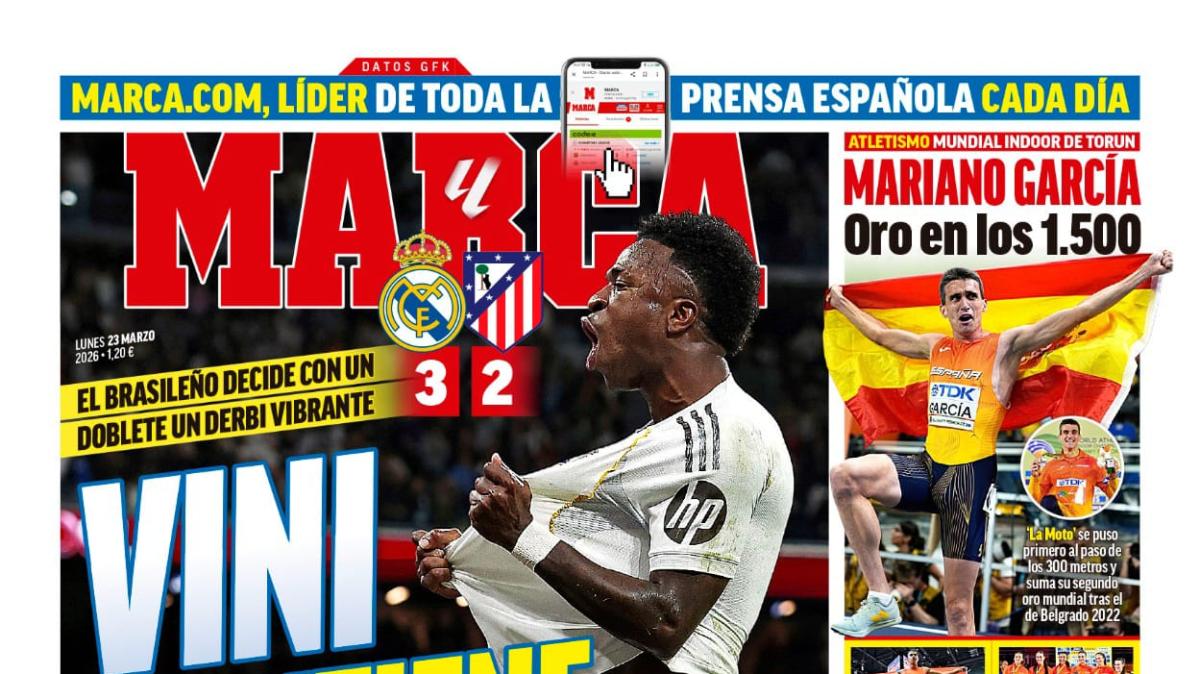 La victoria del Real Madrid en el derbi es la protagonista de las portadas