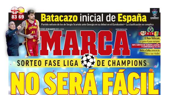Marca destaca en portada el camino hacia la Champions: "No será fácil"