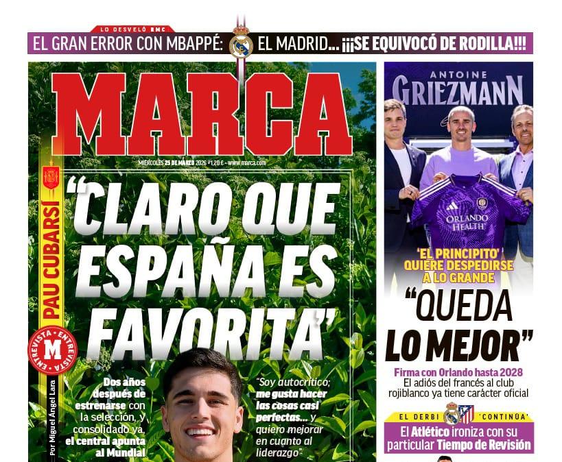 Los jugadores convocados con España son los protagonistas de las portadas