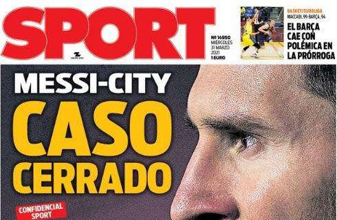 PORTADA - Sport: "Messi-City caso cerrado"