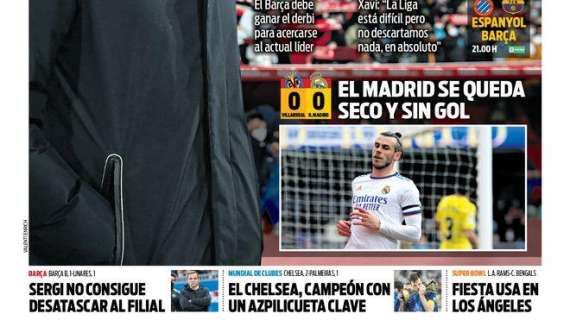 PORTADA | Sport: "El Madrid se queda seco y sin gol"