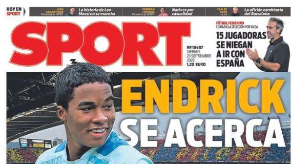 PORTADA | Sport: "Endrick se acerca"