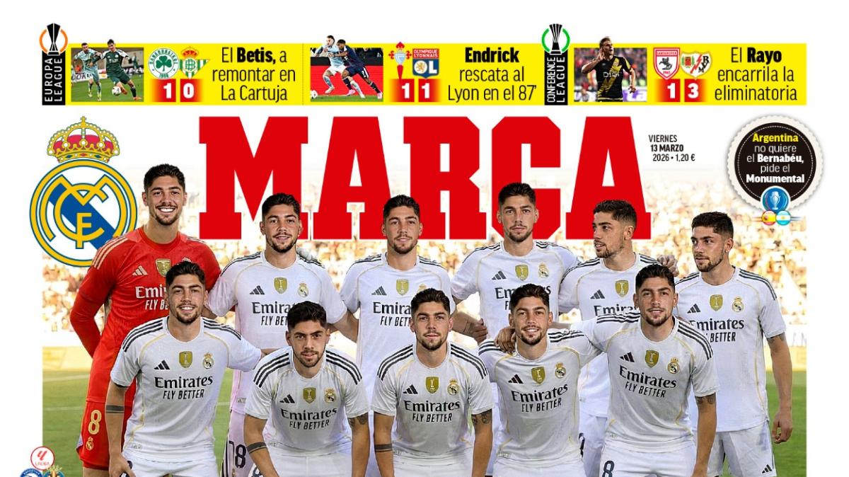 Fede Valverde es el protagonista absoluto de las portadas de prensa