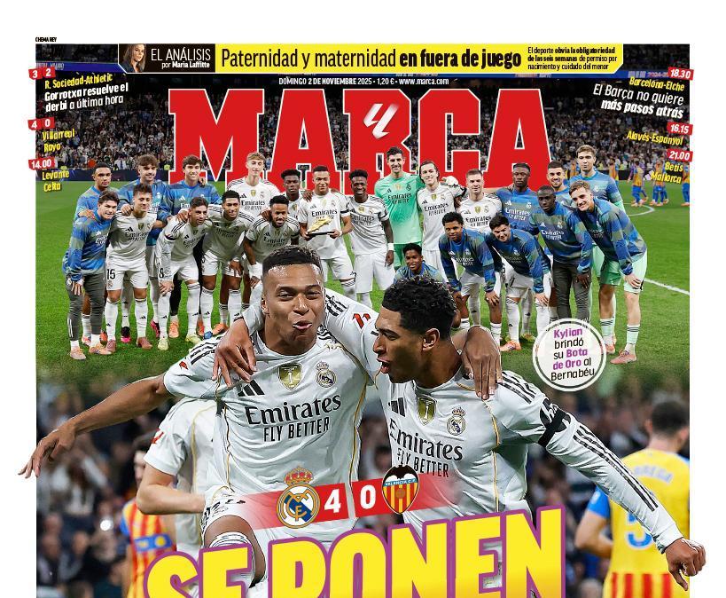 "Se ponen las botas" destaca el Marca en su portada