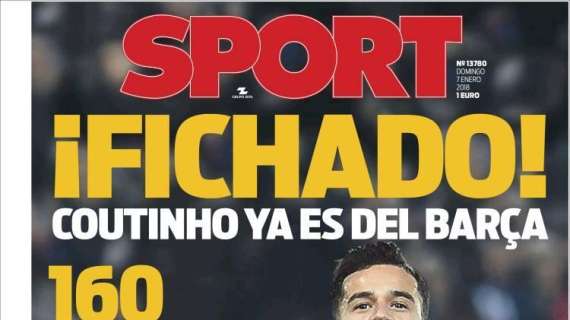 PORTADA - Sport: "Fichado, Coutinho"