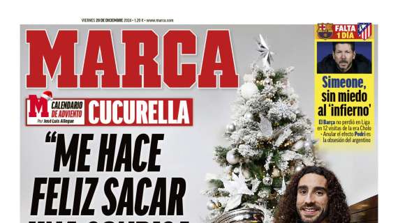 Marc Cucurella, en la portada de Marca: "Me hace feliz sacar una sonrisa a la gente"