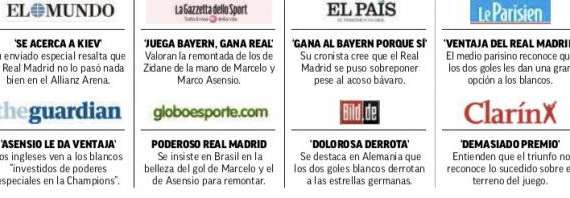 La prensa internacional se rinde al Madrid: “Juega el Bayern, gana el Real”