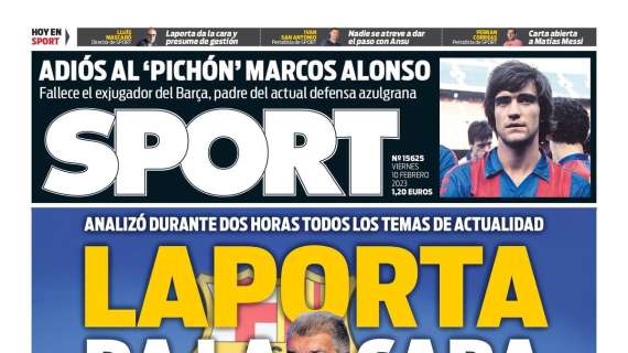 PORTADA | Sport: "Laporta da la cara"