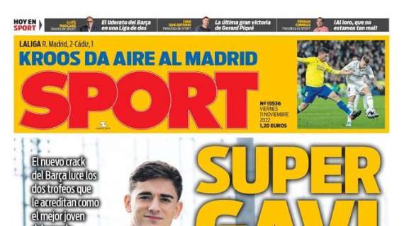 PORTADA | Sport: "Kroos da aire al Madrid"
