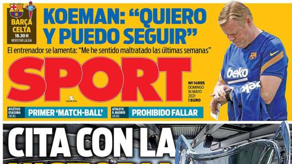 PORTADA | Sport: "Prohibido fallar"