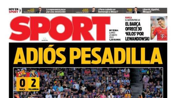 PORTADA | Sport: "Adiós pesadilla. El futuro empieza aquí: