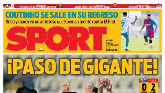PORTADA | Sport: "¡Paso de gigante!"