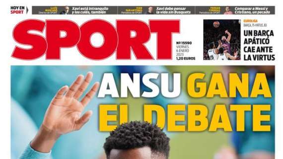 PORTADA | Sport: "Ansu gana el debate"