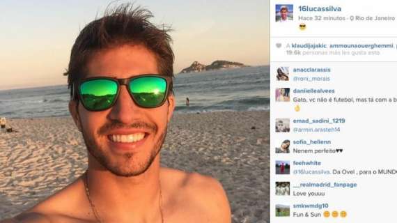 Lucas Silva presume de vacaciones en Rio