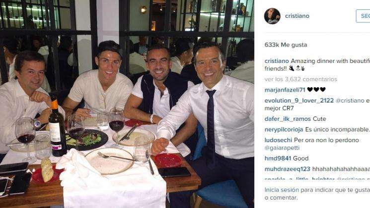 Cristiano disfruta de los suyos