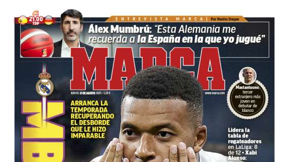 La primera plana de Marca abre con Mbappé: "Empieza fuerte"