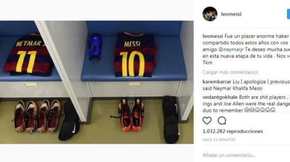 VÍDEO - Messi se despide de Neymar: "Fue un placer haber compartido todos estos años. Te quiero mucho"