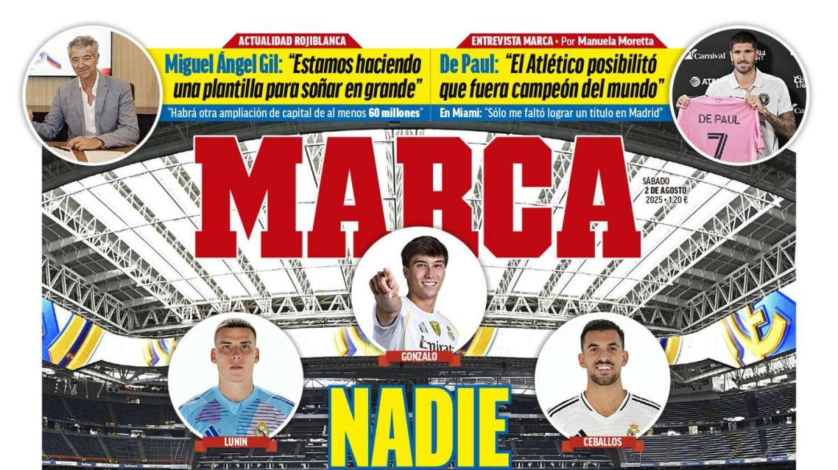 Las ventas del Real Madrid protagonizan la portada de Marca