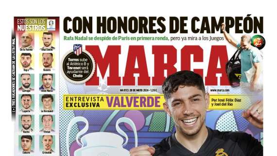 PORTADA | Marca, con Valverde: "Una final es el partido de tu vida"