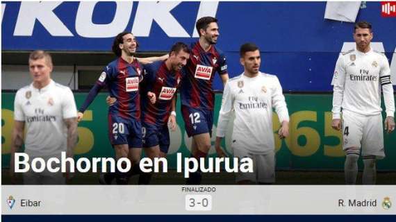 MARCA, sobre la imagen del Madrid: "Bochorno en Ipurúa"