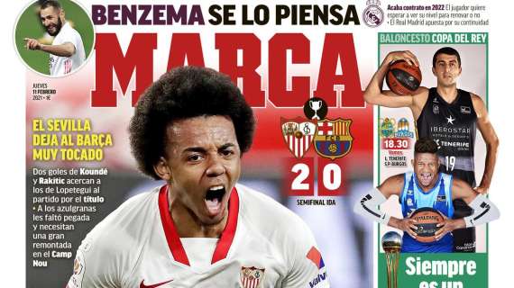 PORTADA - Marca: "Benzema se lo piensa"