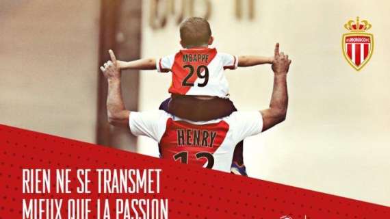 FOTO - El Mónaco hace fuerza: Mbappé junto a Henry, protagonista en su campaña de abonados