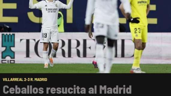 MARCA: "Ceballos resucita al Madrid"