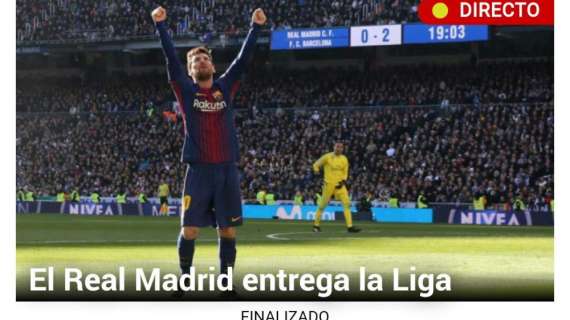 Marca lo deja claro: "El Madrid entrega la Liga"