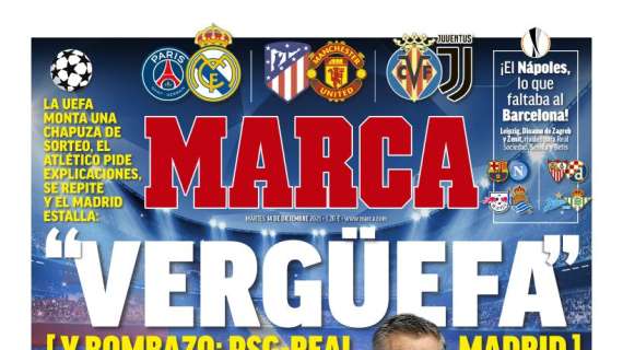 PORTADA | Marca sale con el enfado del Real Madrid: "VERGÜEFA"