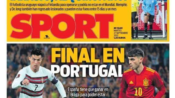 PORTADA | Sport: "Final en Portugal. El clásico..."