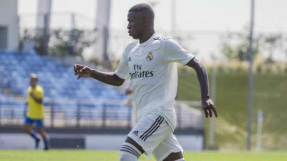 Un club de 2ªB critica la presencia de Vinícius en el Castilla: "Está desvirtuando la competición"