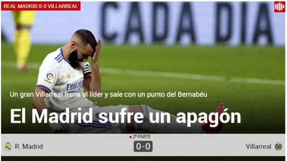 Marca: "El Madrid sufre un apagón"
