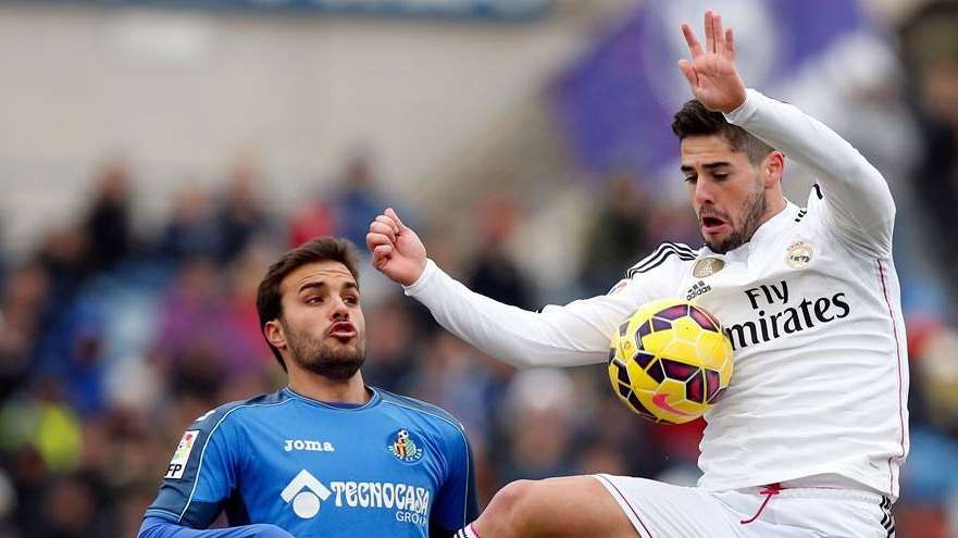 Isco acertó el 90% de sus pases ante el Getafe