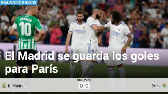 Marca: "El Madrid se guarda los goles para París"