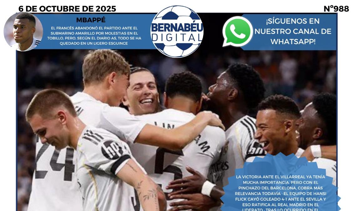 El liderato del Real Madrid en Liga, en la portada BD