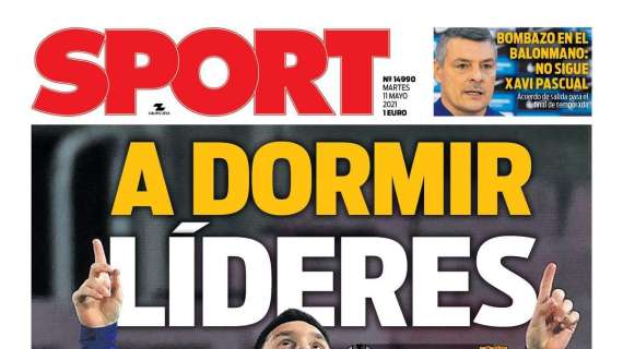 PORTADA | Sport: "A dormir líderes"