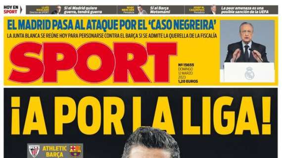 PORTADA  | Sport: "El Madrid pasa al ataque por el 'Caso Negreira"