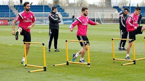 El Madrid se ejercita con el filial