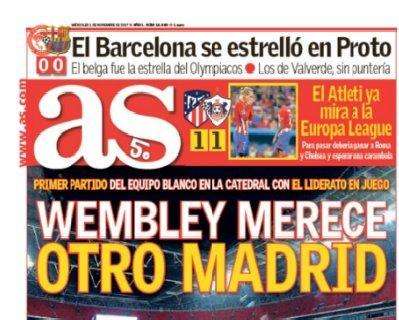 PORTADA - AS: "Wembley merece otro Madrid"