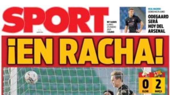 PORTADA - Sport: "Odegaard será hoy del Arsenal"