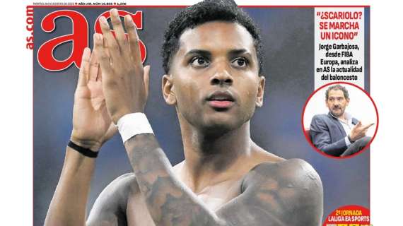 "Rodrygo se queda": el brasileño, protagonista en la portada de AS