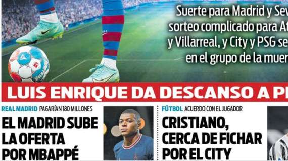 PORTADA | Sport: "El Madrid sube la oferta por Mbappé"